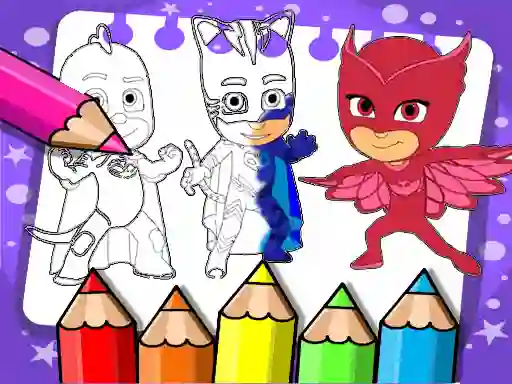 Lojë PJ Masks Coloring Book në internet
