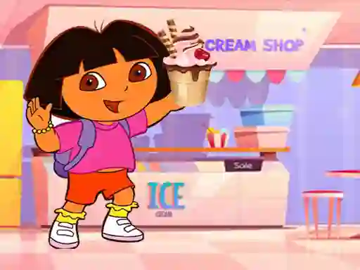 Lojë Ice Cream Maker With Dora në internet