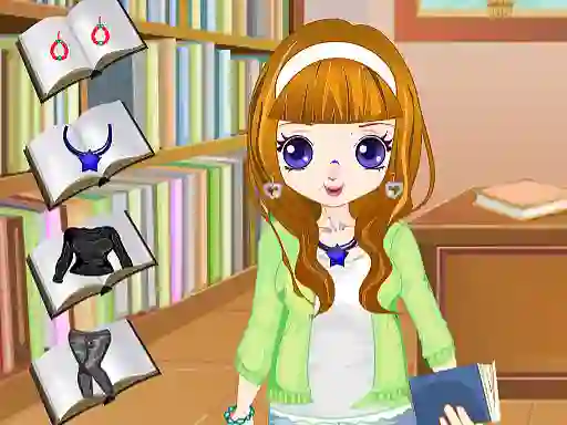 Lojë Library Girl Dressup në internet