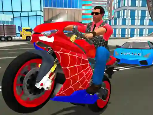 Lojë Hero Stunt Spider Bike Simulator 3d në internet