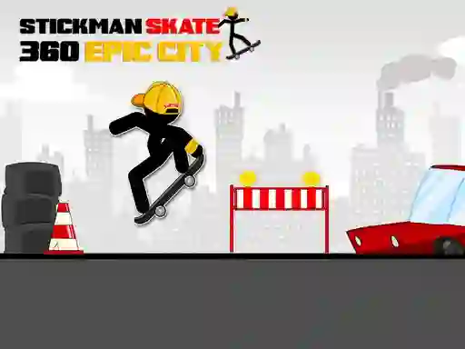 Lojë Stickman Skate 360 Epic City në internet