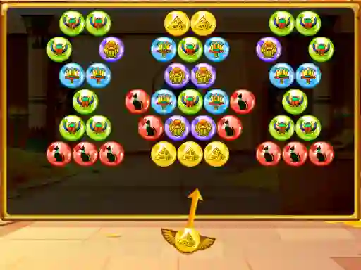 Lojë Bubble Shooter Egypt në internet