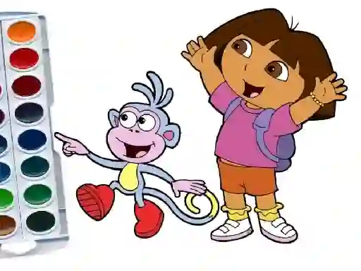 Lojë Dora The Explorer Coloring Book në internet