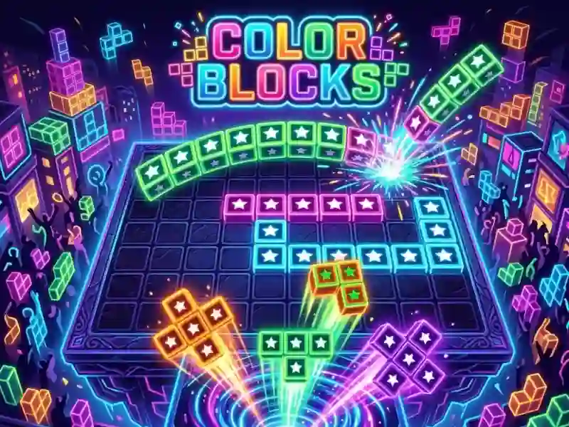 Lojë Color blocks në internet