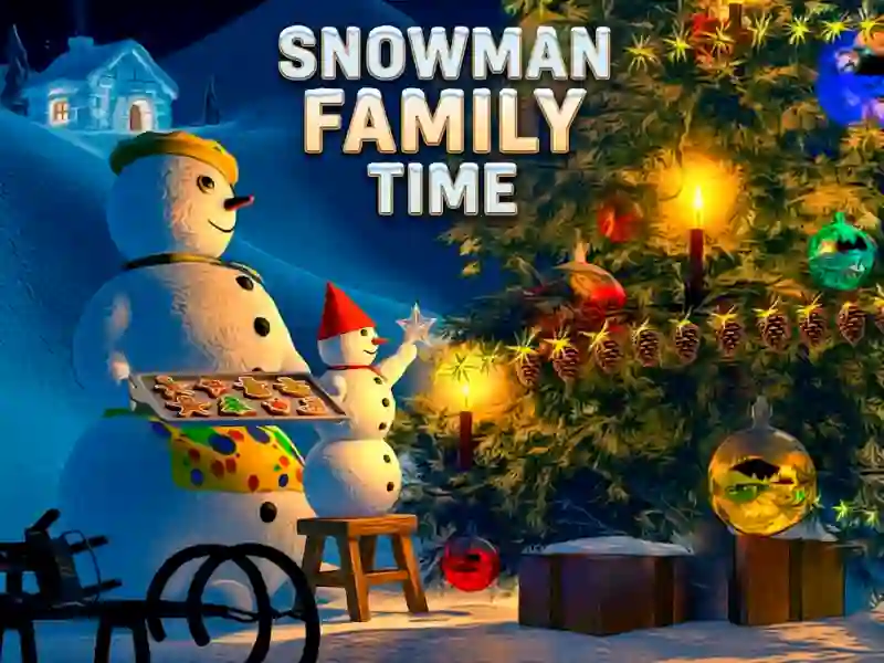 Lojë Snowman Family Time në internet