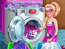 Lojë Superdoll Washing Capes në internet