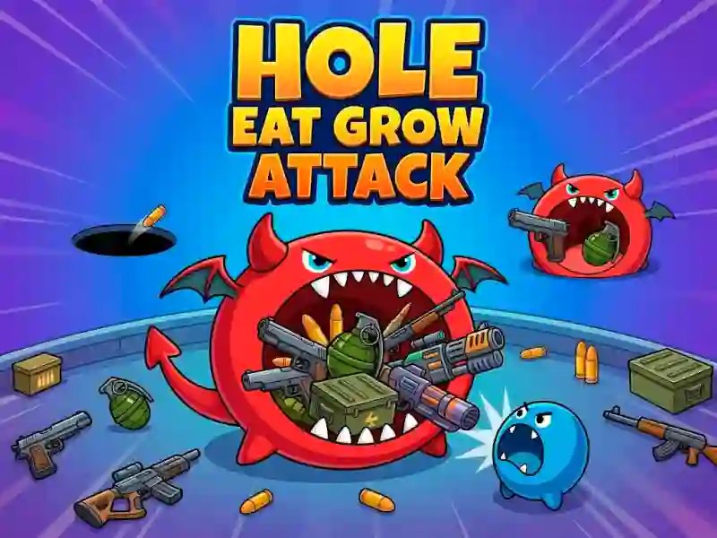 Lojë Hole Eat Grow Attack në internet