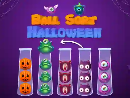 Lojë Ball Sort Halloween në internet
