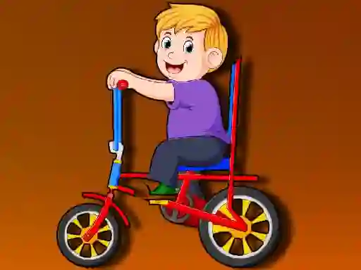 Lojë Cartoon Bike Jigsaw në internet