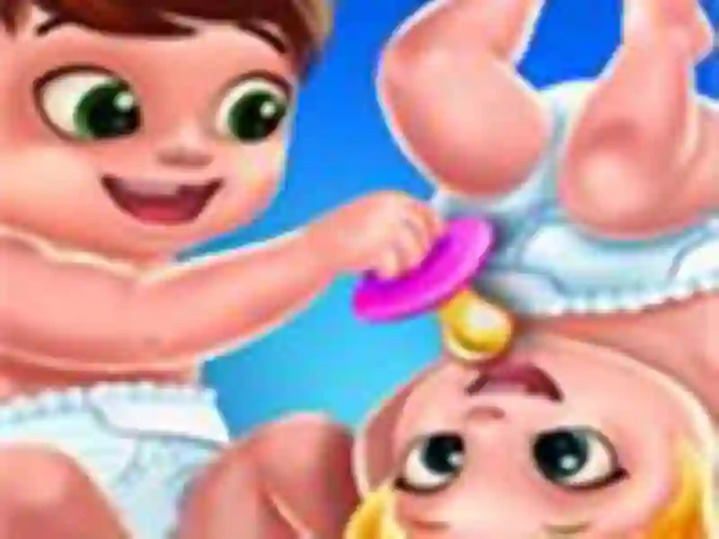 Lojë Baby Twins Caring Day në internet