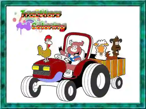 Lojë Tractor Coloring Pages në internet