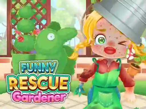Lojë Funny Rescue Gardener në internet