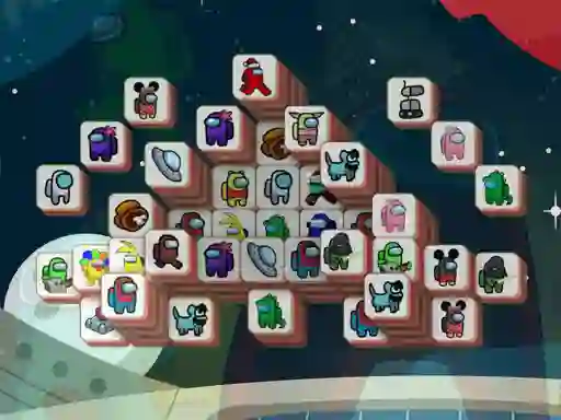 Lojë Among Mahjong Tiles në internet