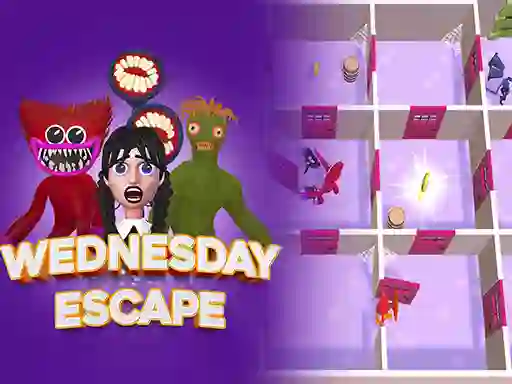 Lojë Escape Wednesday në internet