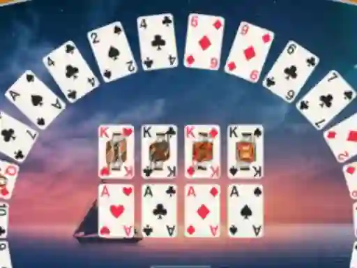 Lojë Crescent Solitaire në internet