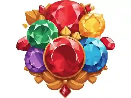 Lojë Falling Gem në internet