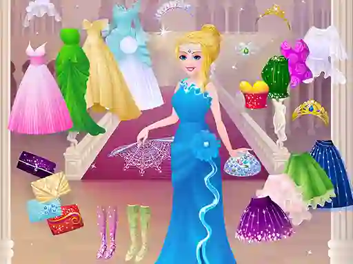 Lojë Cinderella Dress Up Girl Games në internet