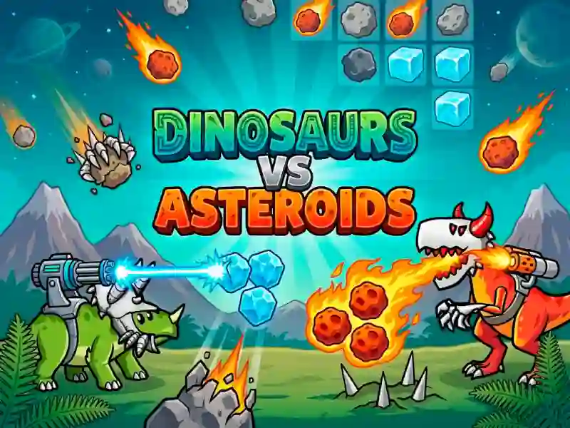 Lojë Dinosaurs vs Asteroids në internet