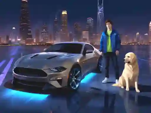 Lojë Mustang City Driver në internet