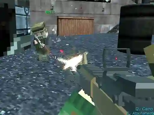 Lojë Pixel Gungame Arena Prison Multiplayer në internet