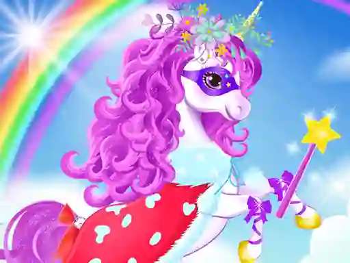 Lojë Baby unicorn dress up në internet