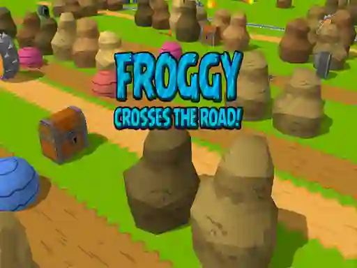 Lojë Froggy Crosses The Road! në internet
