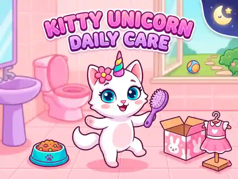 Lojë Kitty Unicorn Daily Care në internet