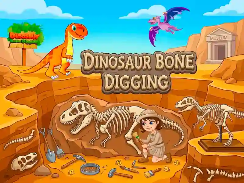 Lojë Dinosaur Bone Digging në internet