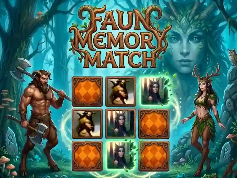 Lojë Faun Memory Match në internet