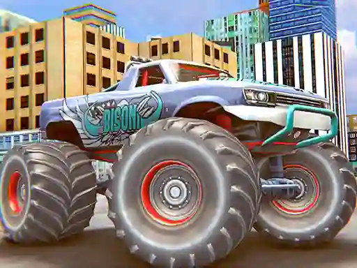 Lojë Monster Truck Stunt Driving Simulation në internet