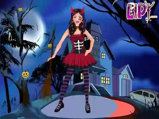 Lojë Halloween Doll Party Fashion në internet