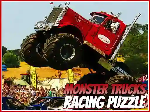 Lojë Monster Trucks Racing Puzzle në internet