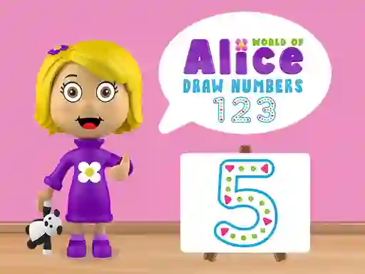 Lojë World of Alice Draw Numbers në internet
