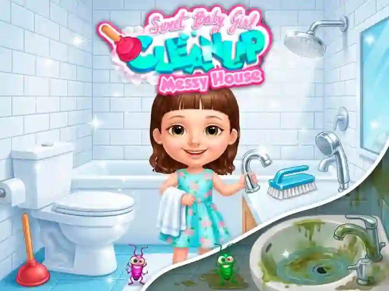 Lojë Sweet Baby Girl Cleanup Messy House në internet
