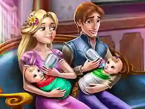 Lojë Rapunzel Twins Family Day në internet