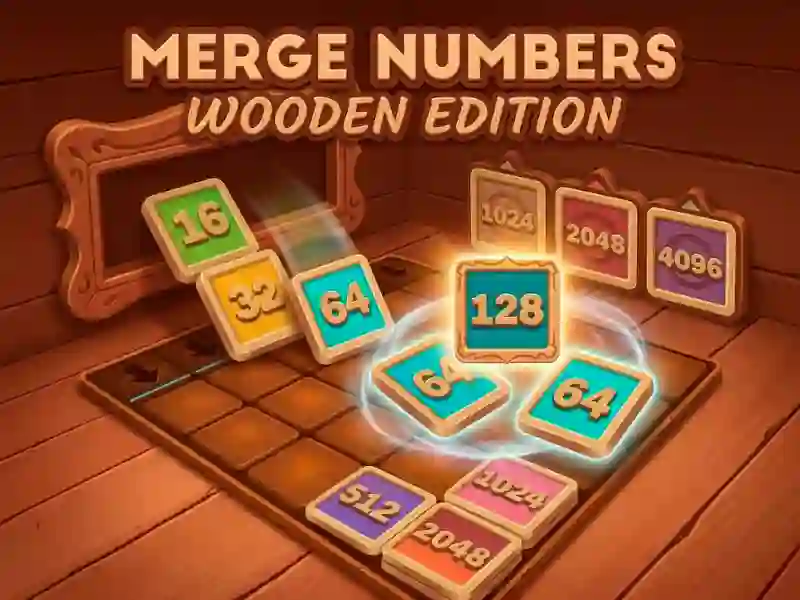 Lojë Merge Numbers Wooden Edition në internet