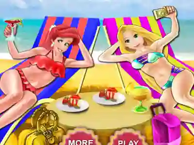 Lojë Princess Beach Dress Up në internet