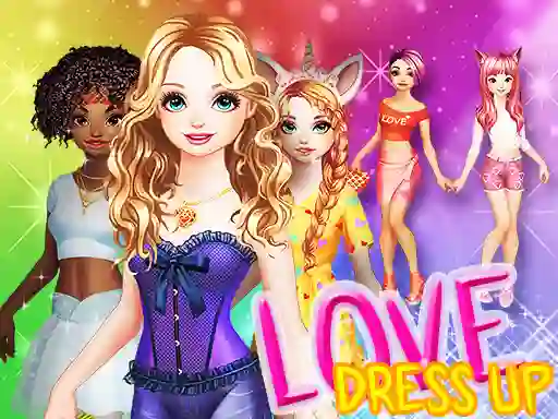 Lojë Love Dress Up në internet