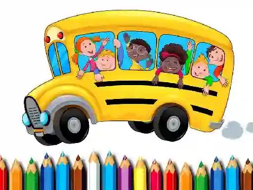 Lojë School Bus Coloring Book në internet