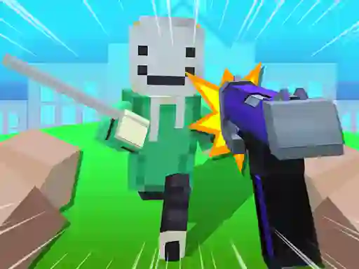 Lojë Block Craft 3D School në internet