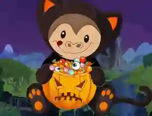 Lojë Halloween Monkey Jumper në internet