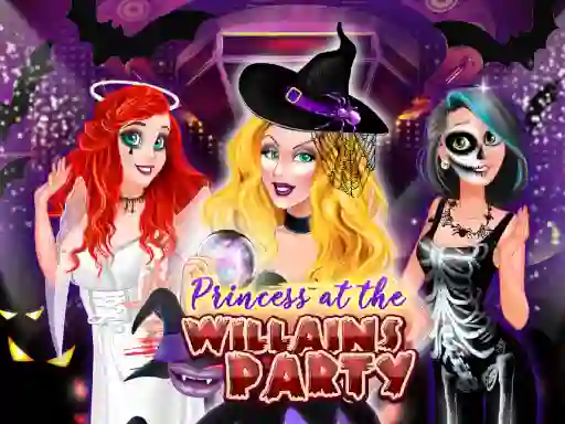 Lojë Princess At The Villains Party në internet