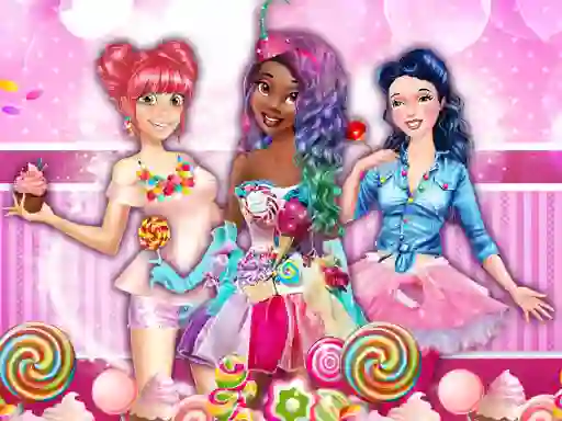 Lojë Sweet Party With Princesses në internet