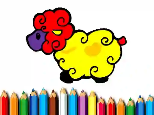 Lojë Baby Sheep Coloring në internet