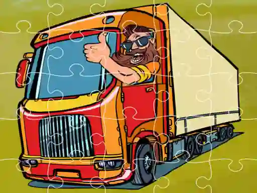 Lojë Semi Trucks Jigsaw në internet