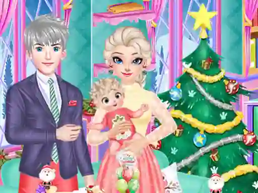 Lojë Frozen Family Christmas Preparation në internet