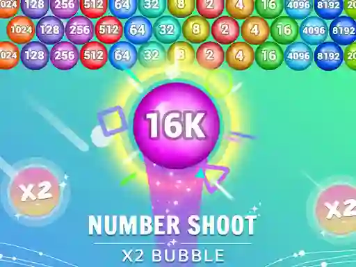 Lojë Number Shoot x 2 bubble në internet