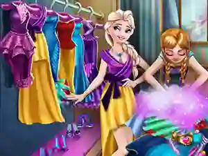 Lojë Ice Kingdom Wardrobe Cleaning në internet