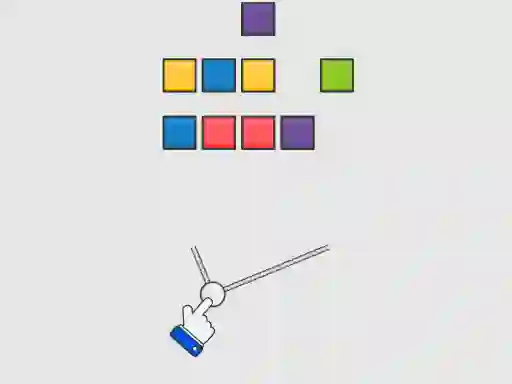Lojë Slingshot vs Bricks në internet