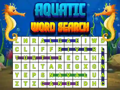 Lojë Aquatic Word Search në internet